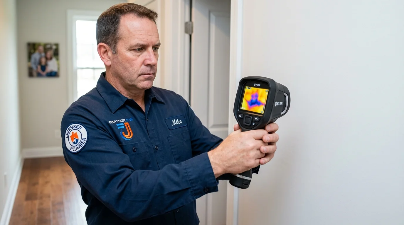 Thermal imaging leak detection by Johns Plumbing LLC in Warm Springs